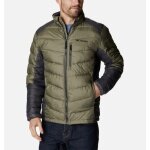Columbia Winter Quilted Jacket Labyrinth Loop (warming thanks to down filling, Omni-Heat Infinity) khaki green men's