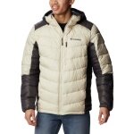 Columbia Winter Jacket Labyrinth Loop with Hood (Omni-Heat Infinity, synthetic down) beige/stone grey men's