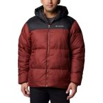 Columbia Winter Jacket Puffect II Hooded (Thermarator Insulation, waterproof) dark red/black men's