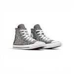 Converse Chuck Taylor All Star High Glitter Silver Kids Sneakers