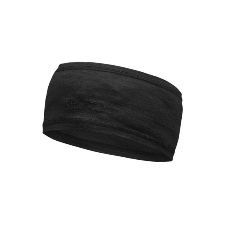 Craft Headband Essence Wool (Merino Wool) black - 1 piece