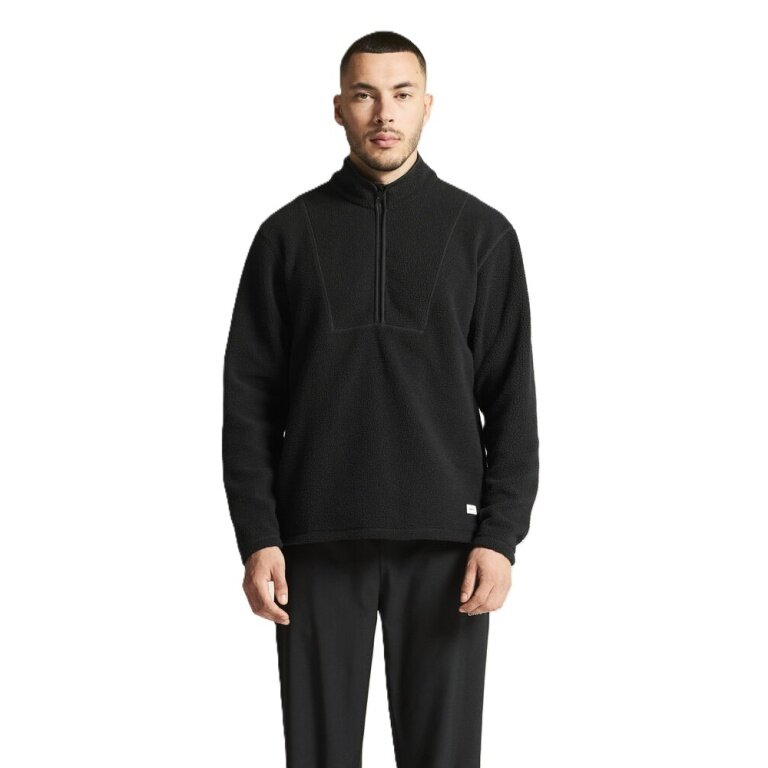 Craft Fleece Pullover Join Pile Half-Zip (100% recycled Polyester) black Men's