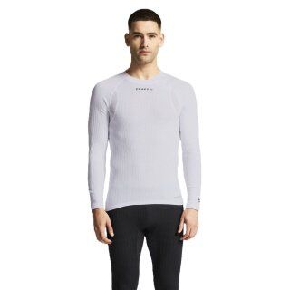 Craft Pro Active Extreme X Long Sleeve Base Layer Shirt (lightweight and very elastic material) white men's