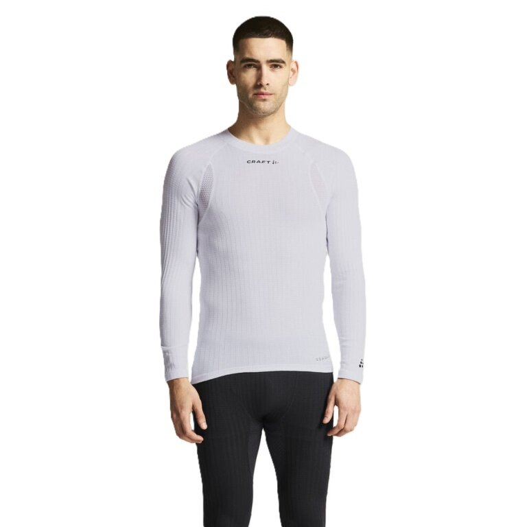 Craft Pro Active Extreme X Long Sleeve Base Layer Shirt (lightweight and very elastic material) white men's