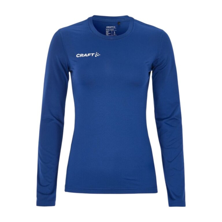 Craft Ability LS Long Sleeve Functional Underwear Top (Moisture Transport, Very Elastic Material) Blue Ladies