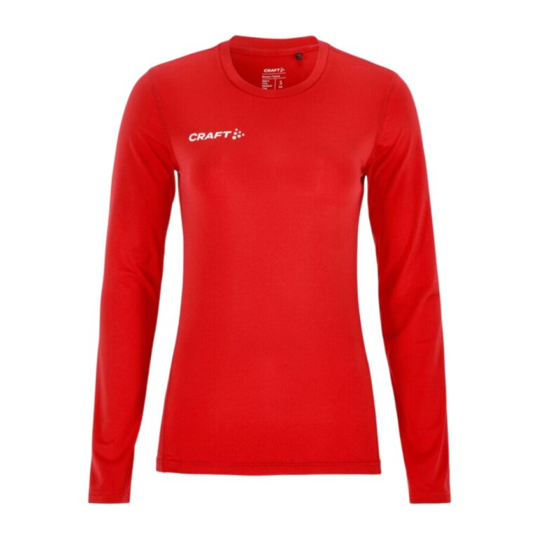 Craft Ability LS Long Sleeve Functional Underwear Shirt (Moisture Transport, Very Elastic Material) Red Ladies