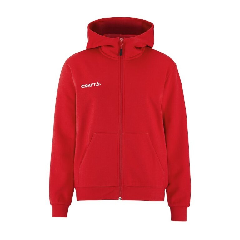 Craft Hooded Sweatshirt Community 2.0 Logo Full Zip Hoodie (Cotton/Polyester) red Ladies