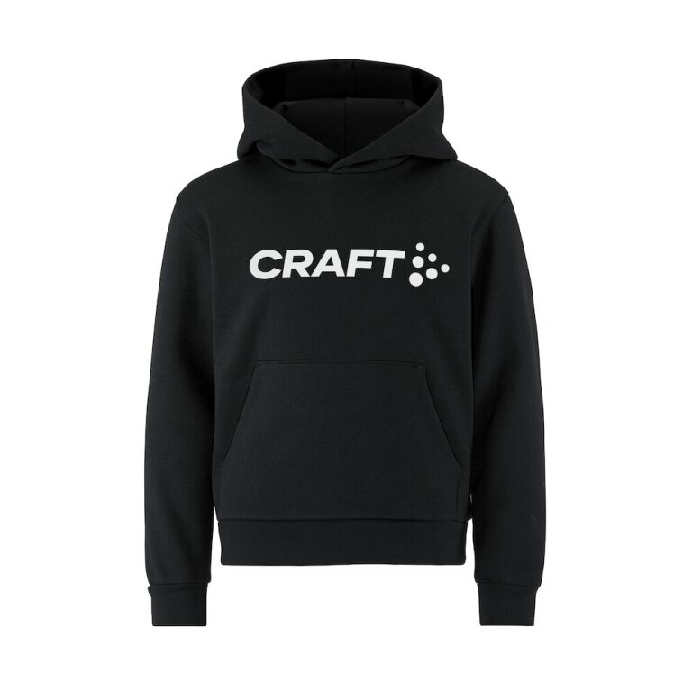 Craft Hoodie Community 2.0 (high wearing comfort) black Kids