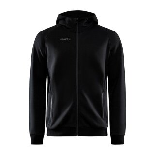 Craft Hoodie Core Soul Full Zip Hood (soft material, with zipper pockets) black Men