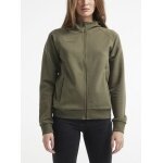 Craft Hoodie Core Soul Full Zip Hood (soft material, with zipper pockets) khaki green Women