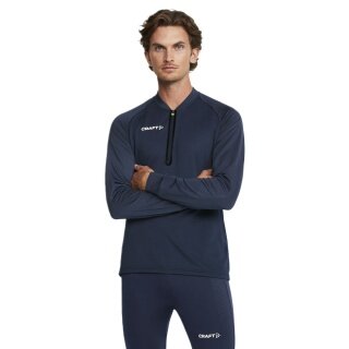 Craft Sport Long Sleeve Shirt Extend Halfzip (high freedom of movement, comfortable fit) navy blue Men