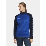 Craft Sport Long Sleeve Shirt Squad 2.0 Halfzip (ergonomic design, high elasticity) cobalt blue/navy blue Women