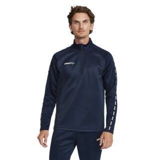 Craft Sport Long-sleeved Shirt Squad 2.0 Halfzip (ergonomic design, high elasticity) navy blue Men