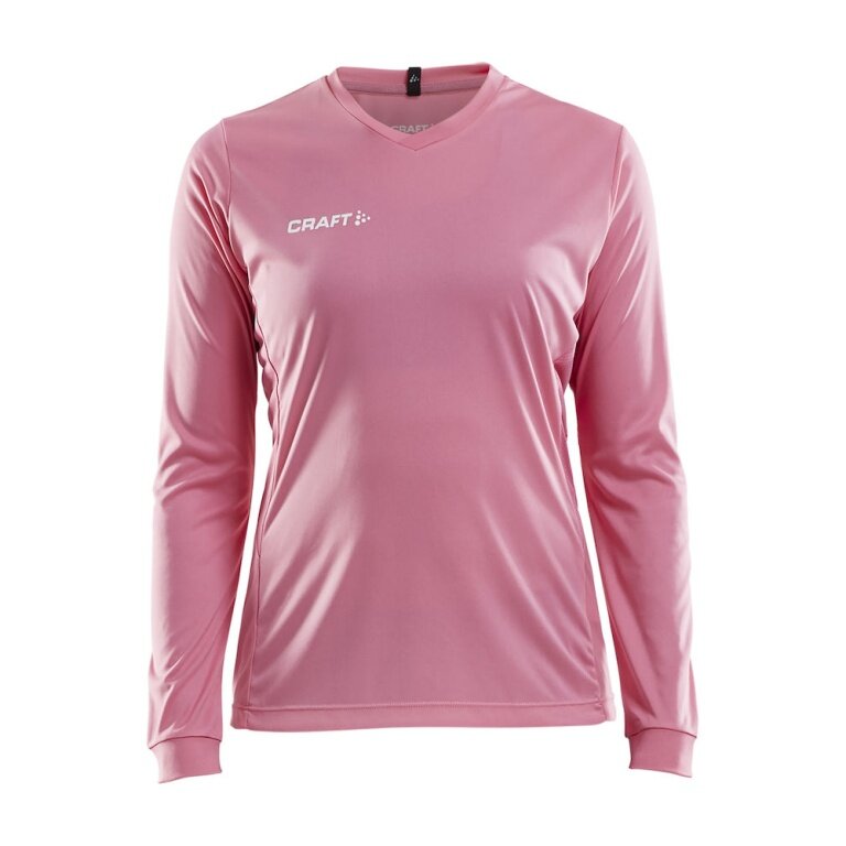 Craft Sport Long Sleeve Shirt (Jersey) Squad Solid - high elasticity, ergonomic design - pink Women