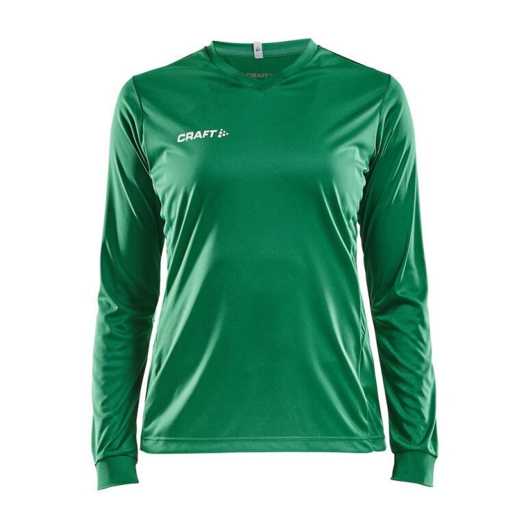 Craft Sport Long Sleeve Shirt (Jersey) Squad Solid - high elasticity, ergonomic design - green Women