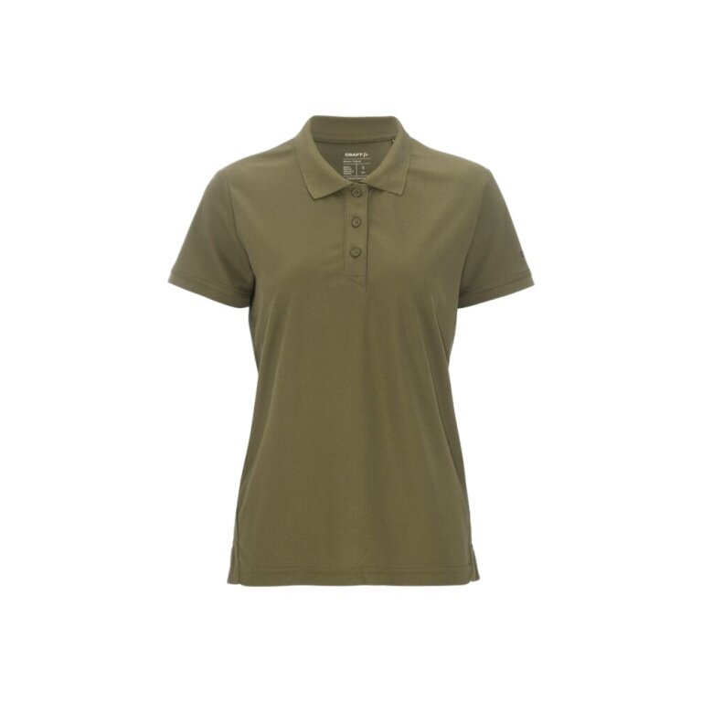 Craft Sport Polo Core Unify (functional recycled polyester) khaki/green ladies