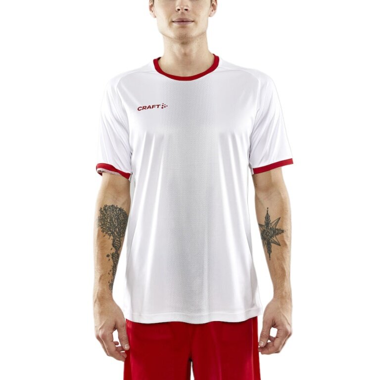 Craft Sport T-shirt (Jersey) Progress 2.0 Graphic Jersey - light, functional and stretch material - white/red Men