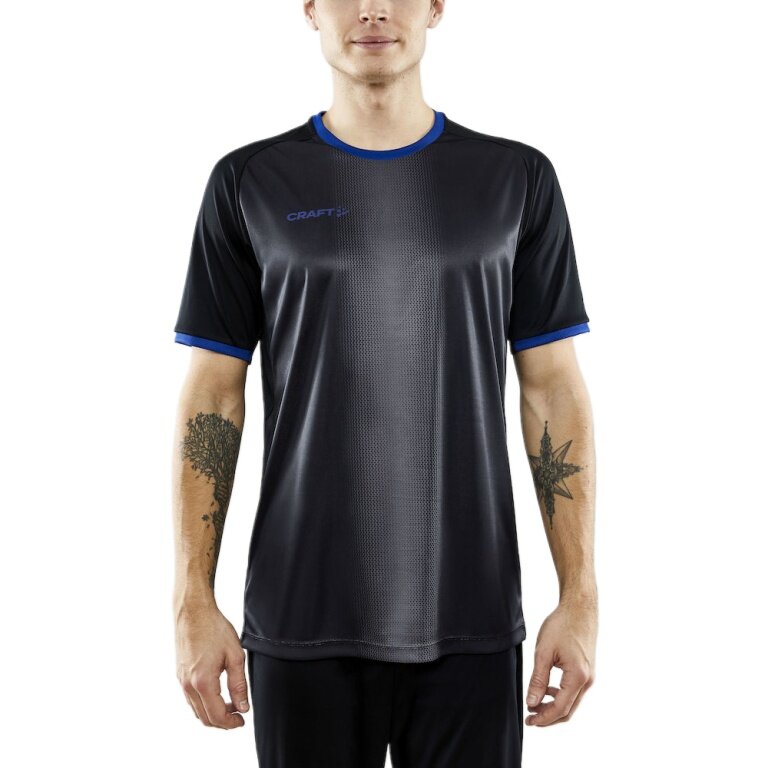 Craft Sport T-shirt (Jersey) Progress 2.0 Graphic Jersey - lightweight, functional and stretch material - black/blue Men