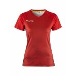 Craft Sport-Shirt (Jersey) Premier Fade Jersey (recycled Polyester, V-neck) red Women