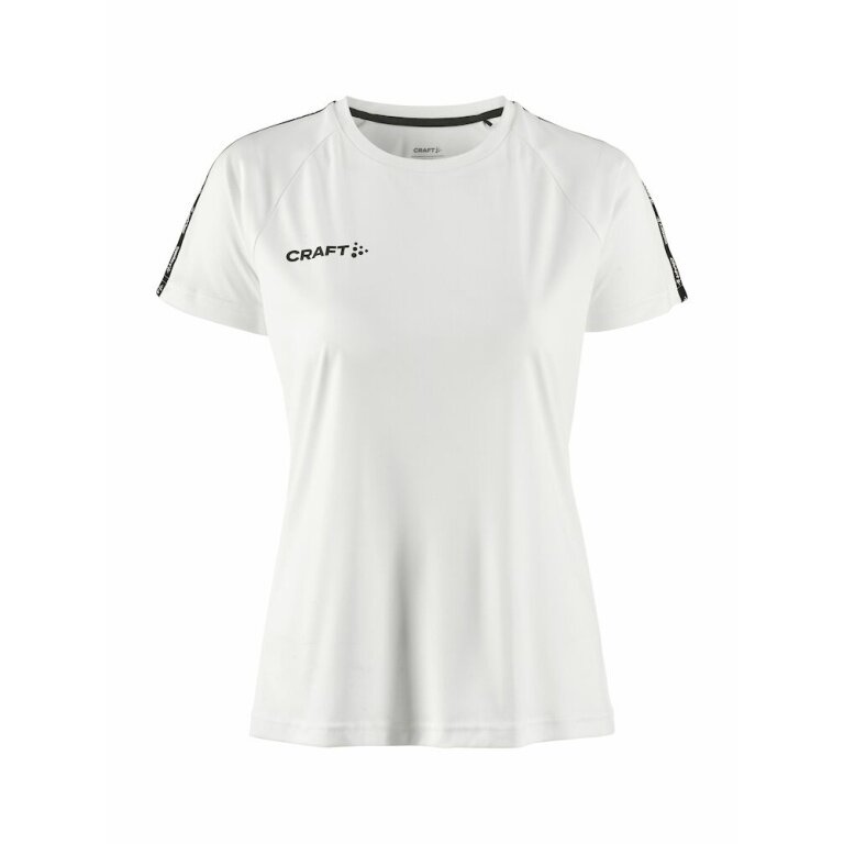 Craft Sport-Shirt Squad 2.0 Contrast Jersey (high elasticity, comfortable fit) white Women