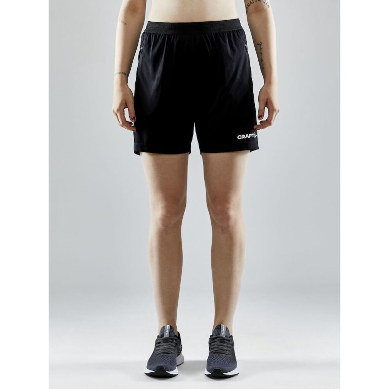 Craft Sports Shorts (Short) Evolve Zip Pocket - lightweight, zip pockets - black Women