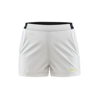 Craft Sports Shorts (Short) Pro Control Impact - elastic material, with inner slip - white/lime Women