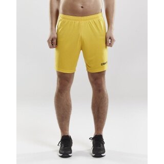 Craft Shorts (Shorts) Squad Solid - without inner shorts, elastic material - yellow Men