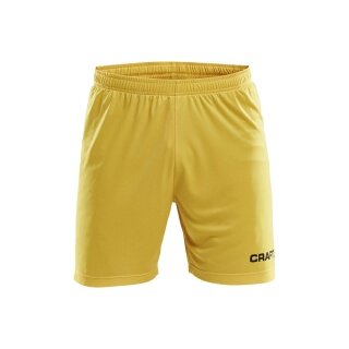 Craft Sports Shorts (Short) Squad Solid WB - with inner shorts, elastic material - yellow Men