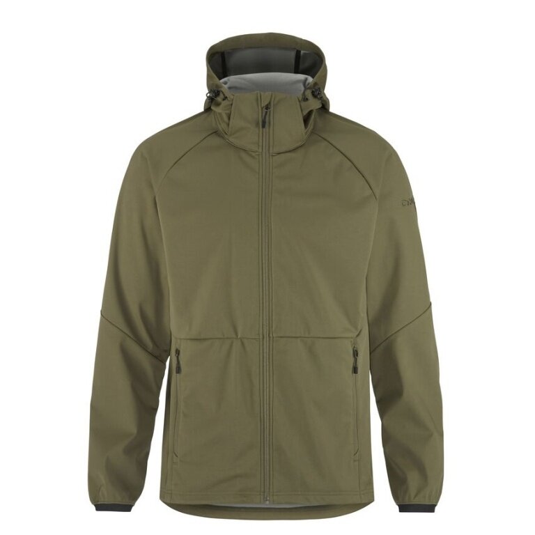 Craft Softshell Jacket CORE Explore 2 (windproof, water-repellent) khaki green Men's