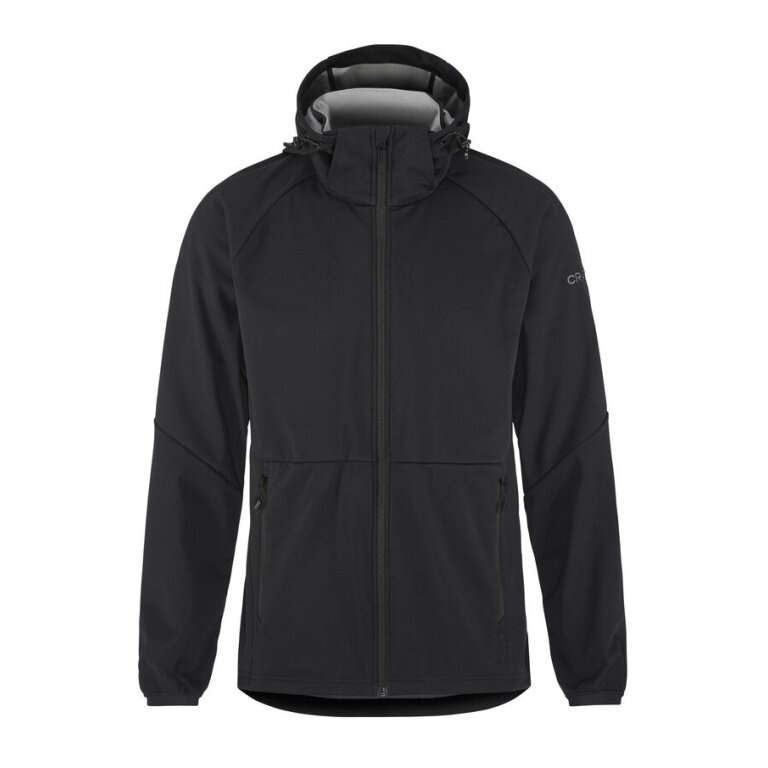 Craft Softshell Jacket CORE Explore 2 (windproof, water-repellent) black men's