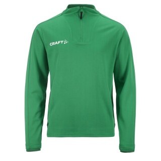 Craft Sport Long Sleeve Shirt Evolve 2.0 Halfzip (100% recycled Polyester) green Kids