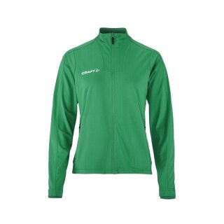 Craft Sport Training Jacket Evolve 2.0 Full Zip (durable, elastic) green ladies