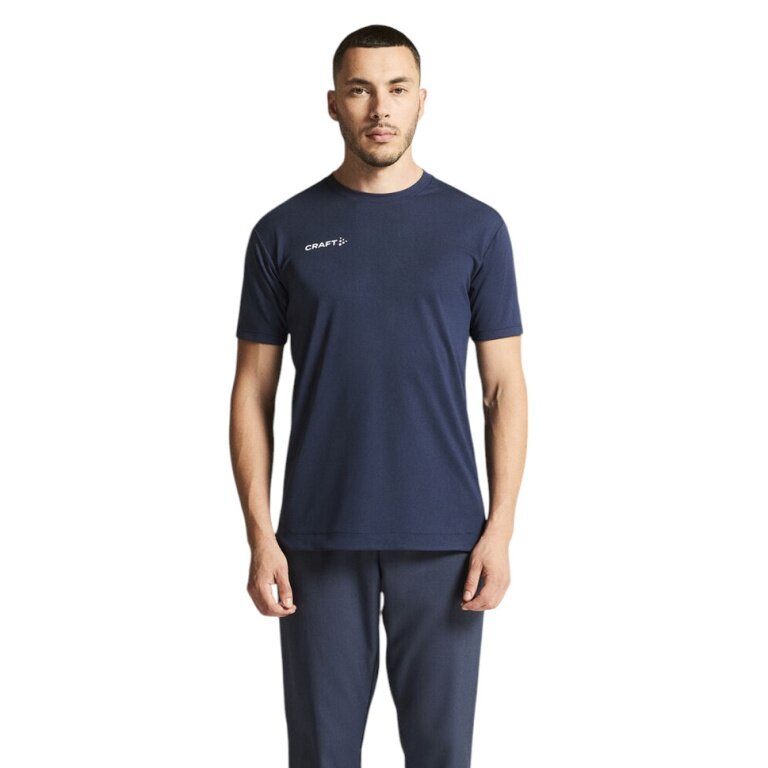 Craft Sport T-shirt Evolve 2.0 Structured Jersey (durable, lightweight) navy blue men's