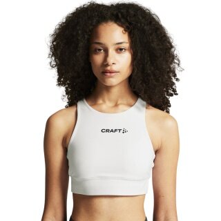 Craft Sport Bra Rush 2.0 Crop Top (recommended polyester, elastic material) white ladies