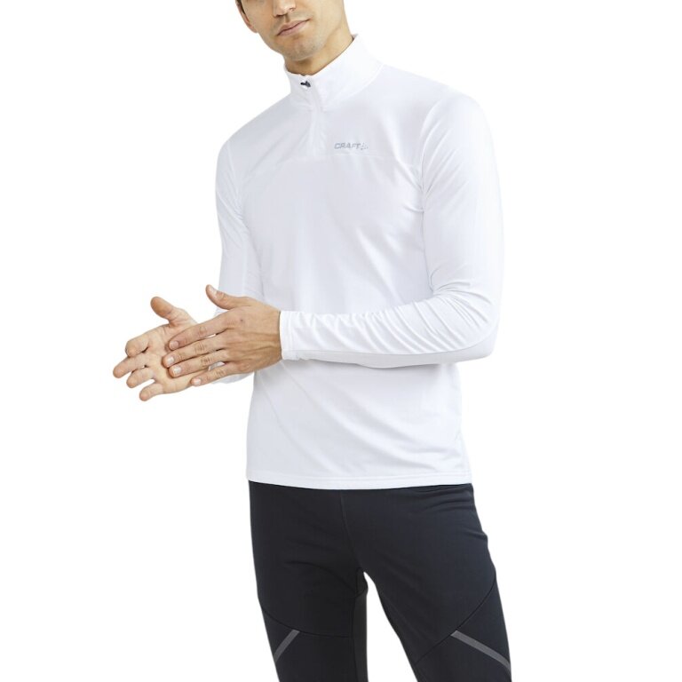 Craft Sport Long Sleeve Shirt CORE Gain (Midlayer, Half-Zip) white Men's