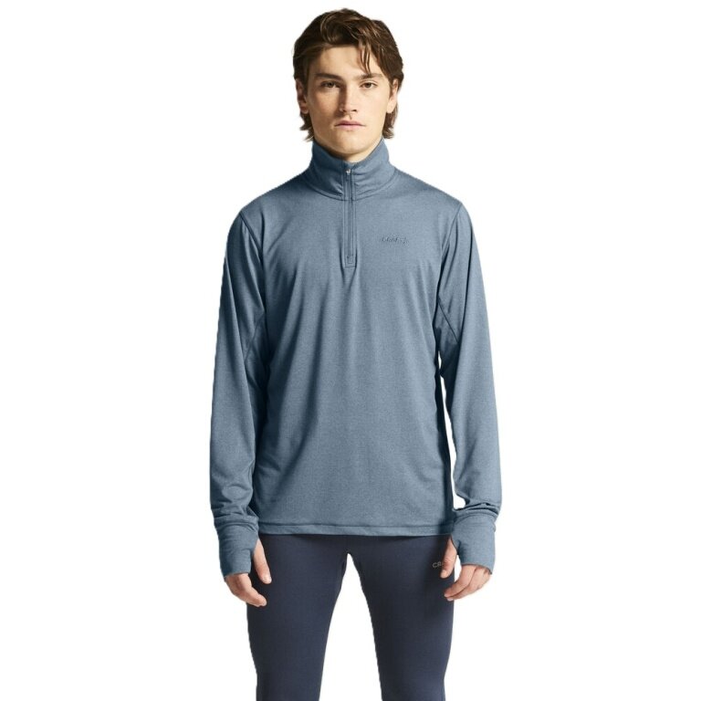 Craft Sport Long Sleeve Shirt Flow Half-Zip (light, soft feel) blue men's