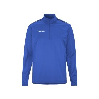 Craft Sport Long Sleeve Shirt Squad Go Halfzip (Stand-up Collar, 100% Recycled Polyester) Cobalt Blue Men's