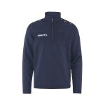 Craft Sport Long Sleeve Shirt Squad Go Halfzip (Stand-up Collar, 100% Recycled Polyester) Navy Blue Kids