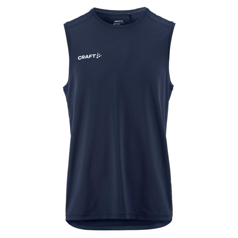 Craft Sport Tank Ability Sl Tee (Mesh Inserts, moisture-wicking) navy blue Men's