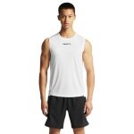 Craft Sport Tank Rush 2.0 Sleeveless Singlet (100% recycled Polyester) white Men's