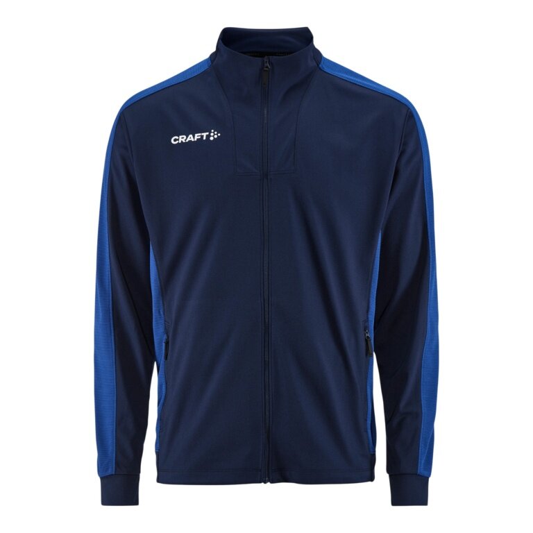 Craft Sport Training Jacket Evolve 2.0 Contrast Full Zip (durable, elastic) navy blue/cobalt men's