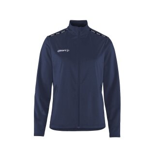 Craft Sport Training Jacket Squad Go Full Zip (Side Pockets with Zipper) Navy Blue Ladies