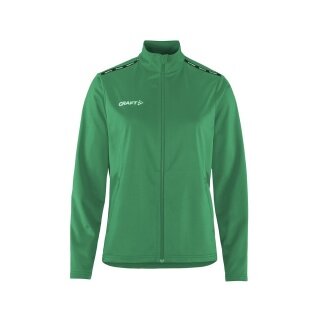 Craft Sport Training Jacket Squad Go Full Zip (Side Pockets with Zipper) Green Ladies