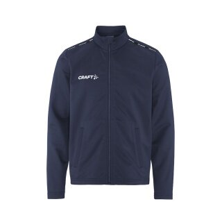 Craft Sport Training Jacket Squad Go Full Zip (Side Pockets with Zip) Navy Blue Kids