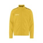 Craft Sport Training Jacket Squad Go Full Zip (Side Pockets with Zip) Yellow Kids