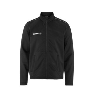 Craft Sport Training Jacket Squad Go Full Zip (Side Pockets with Zip) Black Kids
