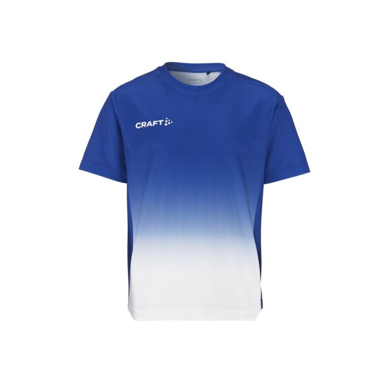 Craft Sport T-shirt Evolve 2.0 Structured Graphic Jersey (elastic material) blue/white children