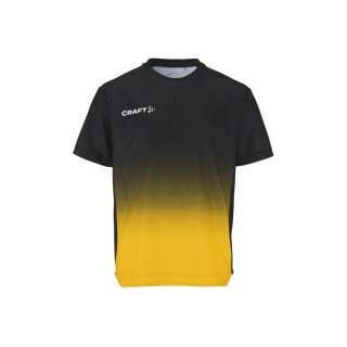 Craft Sport T-shirt Evolve 2.0 Structured Graphic Jersey (elastic material) black/yellow children