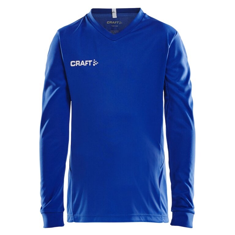 Craft Sport Long-sleeved Shirt (Jersey) Squad Solid - high elasticity, ergonomic design - cobalt blue Kids