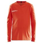 Craft Sport Long Sleeve Shirt (Jersey) Squad Solid - high elasticity, ergonomic design - orange Kids
